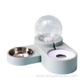 Cat double bowl pet automatic drinking water dispenser